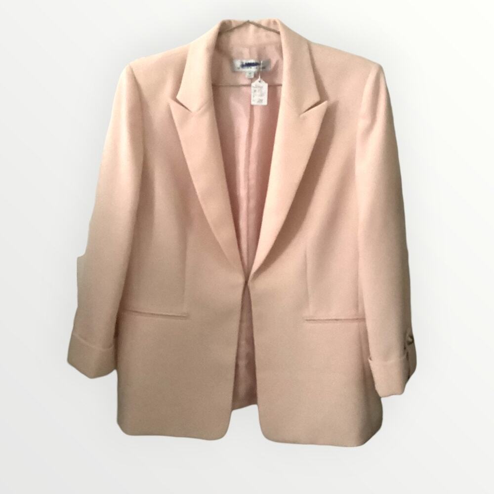 Tahari Single Closure Pink Blazer Size 10 EUC